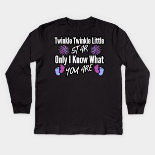 Twinkle Twinkle Little Star Only I Know Gender Keeper Reveal Kids Long Sleeve T-Shirt